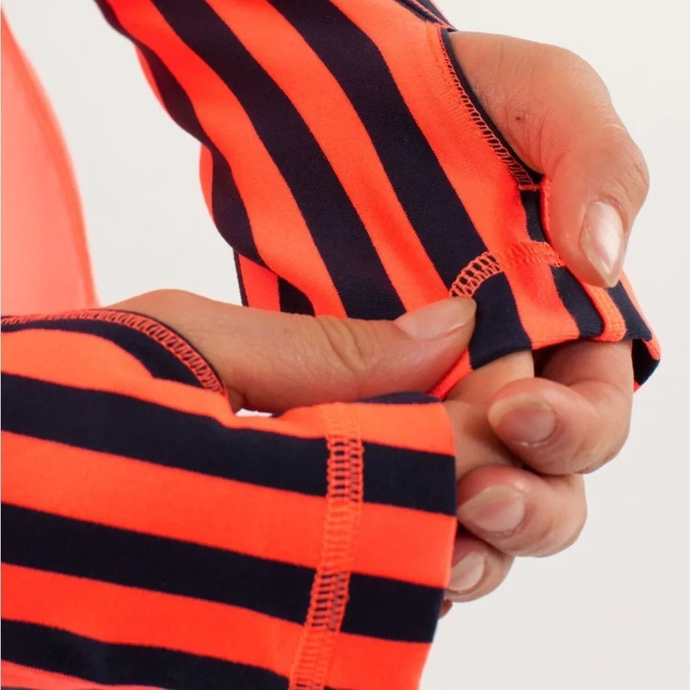 Lululemon Forme Jacket Light Flare / Classic Stripe Inkwell Size 6